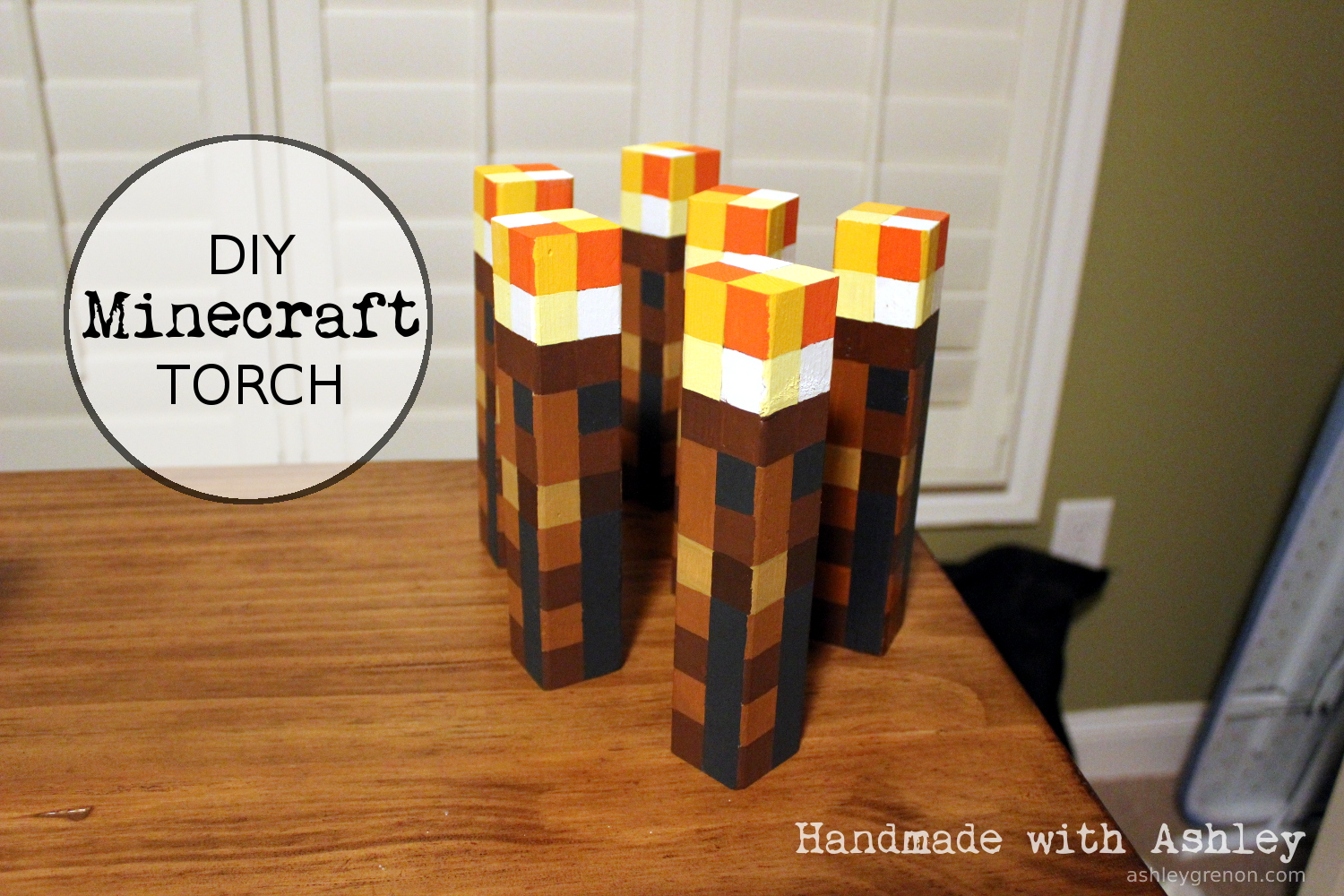 DIY Minecraft Torches Ana White